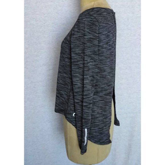 Zyia Ash Split Back Long Sleeve - Charcoal / Black - Picture 6 of 9